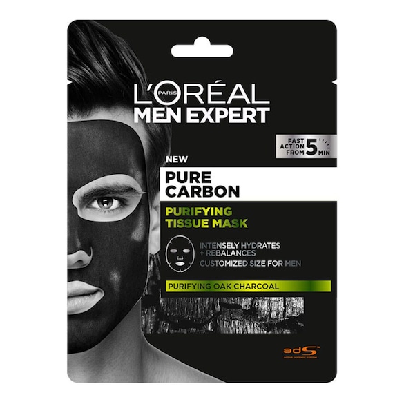 Men Expert - Pure Carbon Purifying Tissue Mask, L'oreal Paris