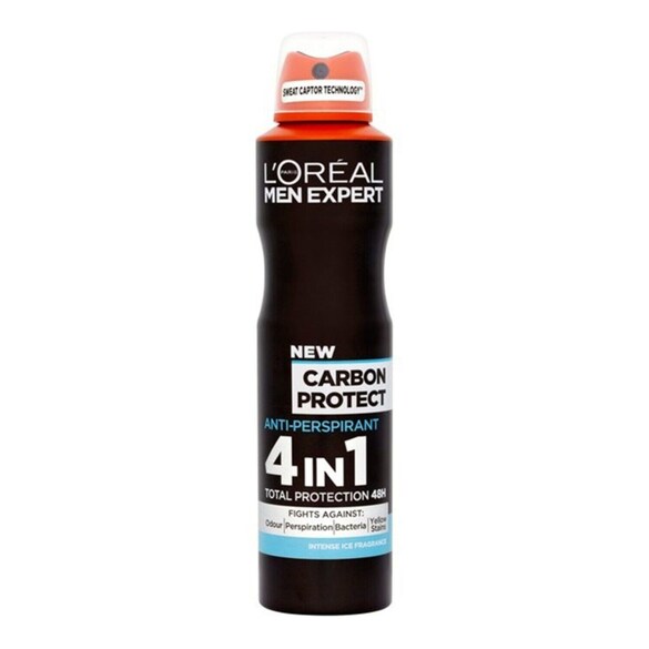 Carbon Protect Spray - 48ωρη Ολικη Προστασια Εναντια Στον Ιδρωτα, L'oreal Paris