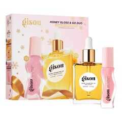 Honey Gloss & Go Duo - Σετ λάδι μαλλιών και λάδι χειλιών, Gisou