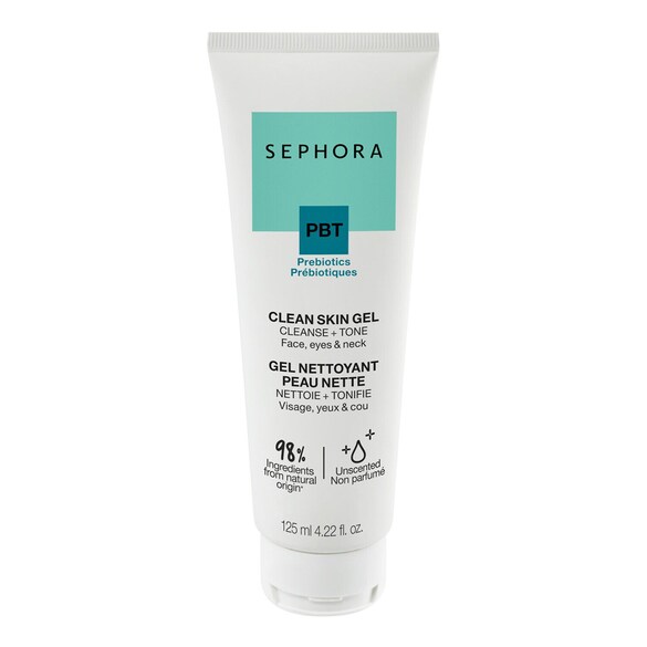 Clean skin gel - Unscented face cleanser with prebiotics, Sephora Collection