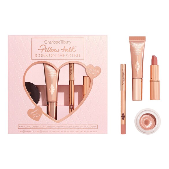Pillow Talk Icons On The Go Kit - Σετ μακιγιάζ, Charlotte Tilbury