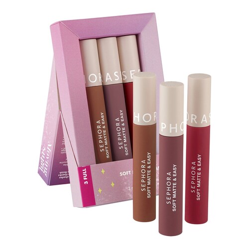 Sephora Collection Sephora Collection - Moving Lights- Σετ με 3 Απαλά Ματ Κραγιόν Soft Matte & Easy