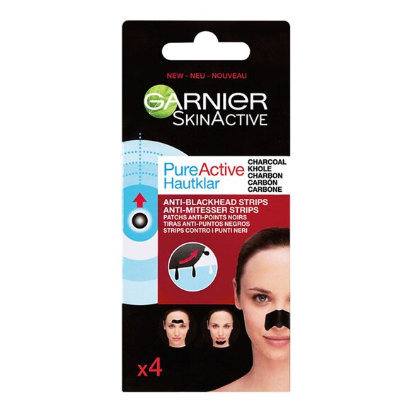 Garnier -  Pure Active Intensive Anti Blackhead Charcoal Nose Strips, GARNIER