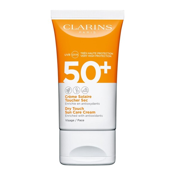 Dry Touch Facial Sun Care UVA/UVB 50+, Clarins