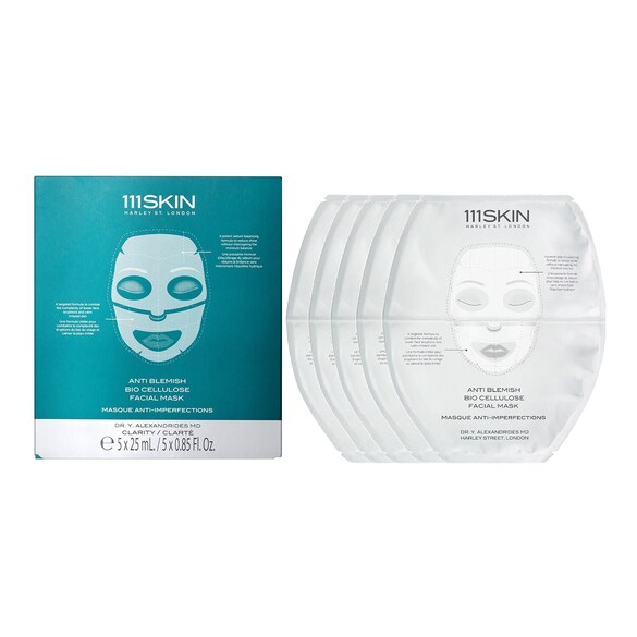 Anti Blemish Bio Cellulose Facial Mask, 111skin