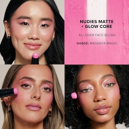 Nudies Matte + Glow Core All Over Face Blush Color
