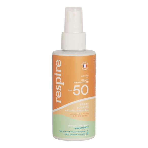 Natural & Mineral Sun Spray SPF 50, RESPIRE