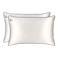 Pure Silk Queen Pillowcase Just Married, Slip
