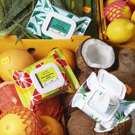 Dual Exfoliating Wipes Grapefruit Extract + Fruit Acids