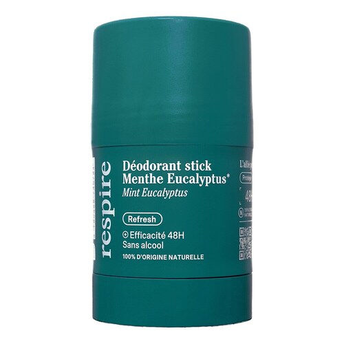 Respire Respire - Déodorant Stick Menthe Eucalyptus - 48ωρη αποτελεσματικότητα