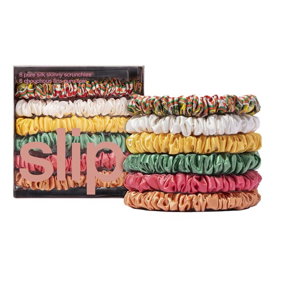 Pure Silk Skinny Scrunchies, Slip