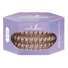 Slim Premium Bronze Me Pretty Hair Scrunchies, Invisibobble
