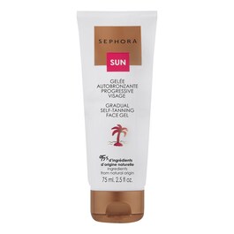 Golden glow self-tanning face gel