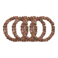 Pure Silk Skinny Scrunchies Light Brown, SLIP