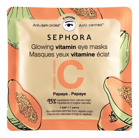 Vitamin eye masks - Bio-cellulose eye masks, Sephora Collection
