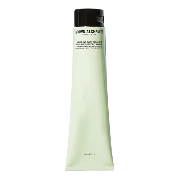 Smoothing Body Exfoliant: Peppermint, Pumice, Activated Charcoal, GROWN ALCHEMIST