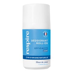Deodorant Roll-on - Coton Flower 24H Efficiency Deodorant, RESPIRE