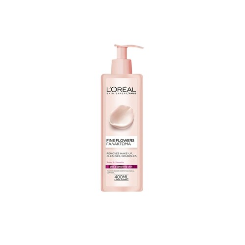L’oreal Paris – Fine Flowers – Γαλακτωμα Καθαρισμου Για Ξηρη & Ευαισθητη Επιδερμιδα