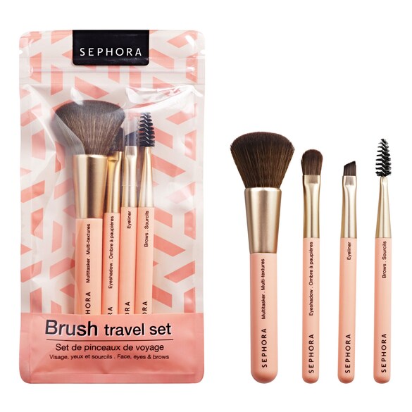 Set of travel brushes - Vegan<sup>(1)</sup>, Sephora Collection