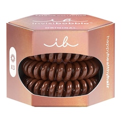 Original Premium Pretzel Brown Hair Scrunchies, Invisibobble