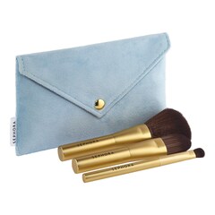 Set Of 3 Mini Makeup Brushes + Travel Pouch - Wishing You, SEPHORA COLLECTION