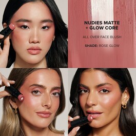 Nudies Matte + Glow Core All Over Face Blush Color