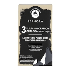 Kit comprising 3 charcoal nose strips Removes blackheads, Sephora Collection