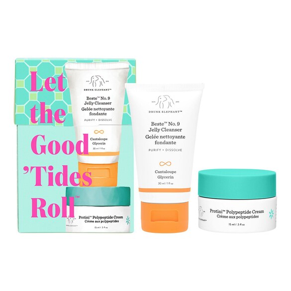 Let the Good 'Tides Roll™ - Προϊόντα περιποίησης προσώπου συσκευασία ταξιδίου, Drunk Elephant