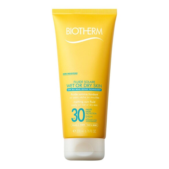 Fluide Solaire Wet Or Dry Skin, BIOTHERM