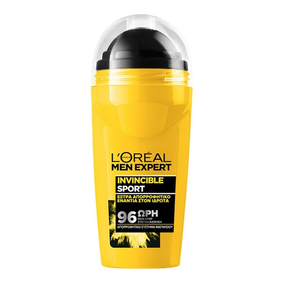 Mex Invincible Sport Roll On Anti-Perspirant, L'oreal Paris