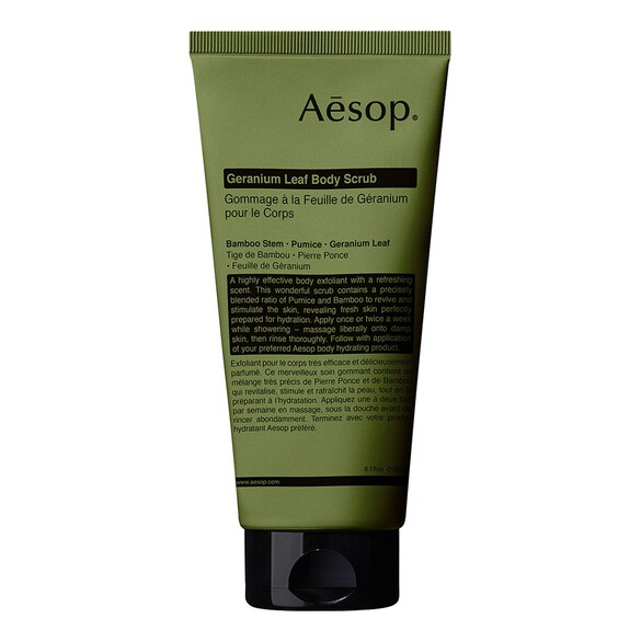 Geranium Leaf Body Scrub - Purifying body scrub, Aesop