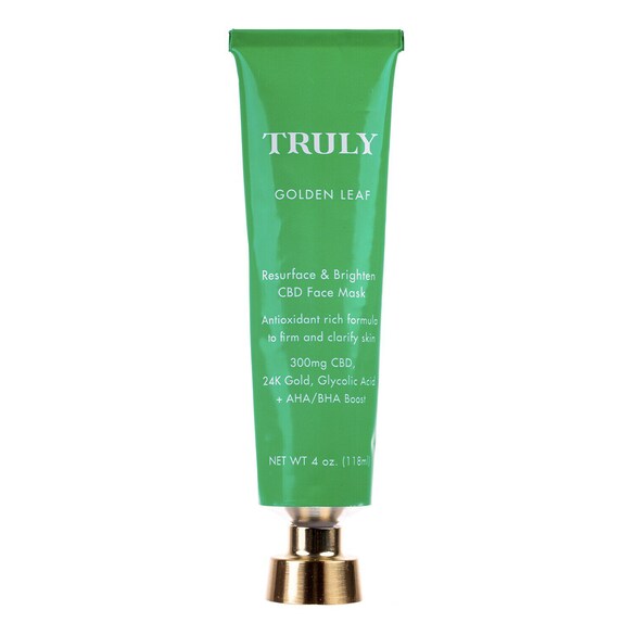 Golden Leaf - Repairing and brightening face mask with cannabidiol, TRULY