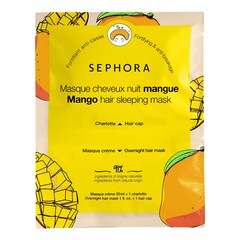 Overnight hair mask Cream mask and cap, SEPHORA COLLECTION