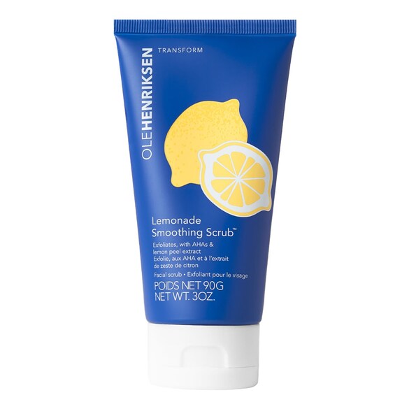Lemonade Smoothing Scrub + AHAs & Lemon peel extract facial scrub, OLEHENRIKSEN