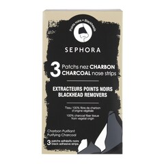 Kit comprising 3 charcoal nose strips Removes blackheads, SEPHORA COLLECTION