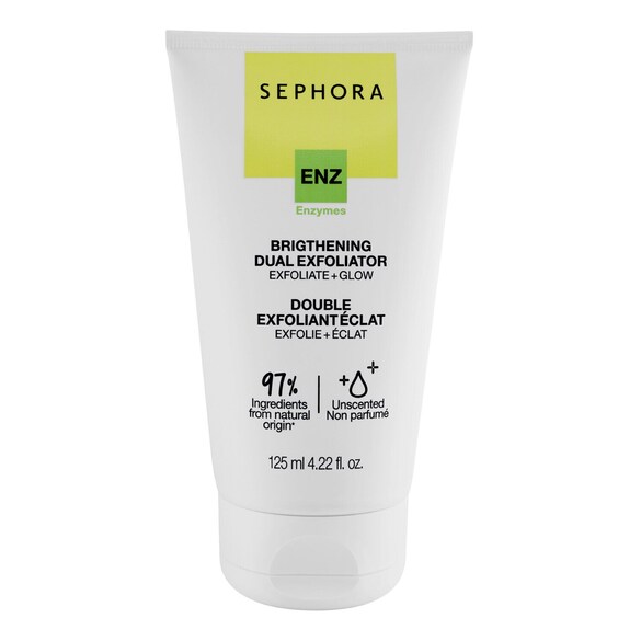 Brightening dual exfoliator - exfoliates + radiance, Sephora Collection