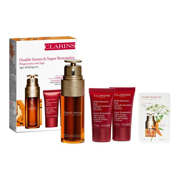 DOUBLE SERUM 50ml & SUPER RESTORATIVE SET, CLARINS