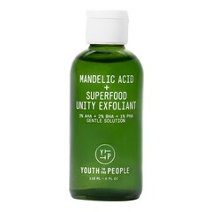 Mandelic Acid + Superfood Unity Exfoliant - Exfoliating facial Toner, Youth To The People