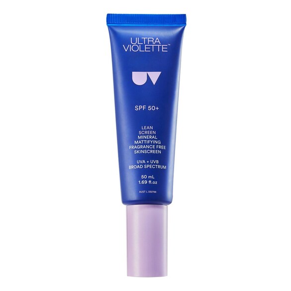 Lean Screen SPF50+ - Mineral Mattifying Fragrance Free Skinscreen, Ultra Violette