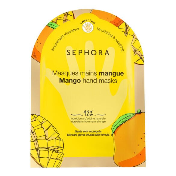 Μάσκες χεριών MANGO HAND MASKS με 92% συστατικά φυσικής προέλευσης και φυτικά εκχυλίσματα
