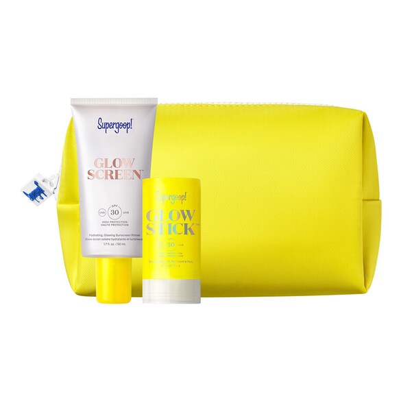 Glow & Go - skincare with SPF kit, Supergoop!