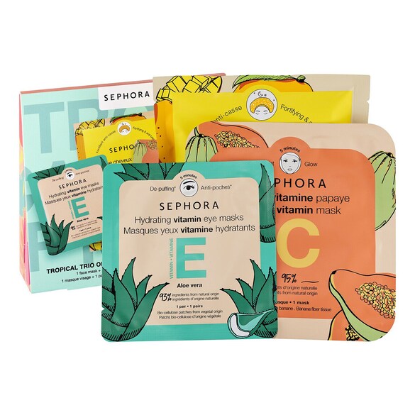 Tropical Mask Trio - Face, Eye And Hair Care Set, SEPHORA COLLECTION