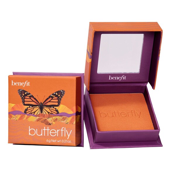 Butterfly WANDERful World Blush πούδρα χρυσό πορτοκαλί ρουζ , BENEFIT COSMETICS
