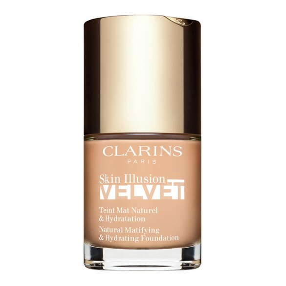 Skin Illusion Velvet - Fond de Teint Mat Naturel & Hydratation, Clarins