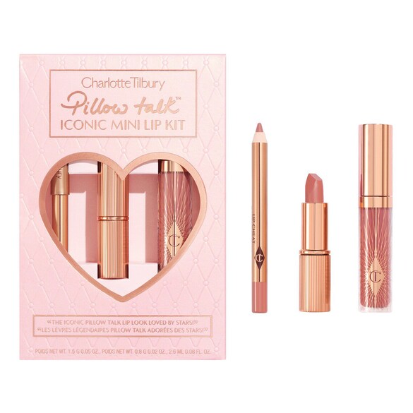Pillow Talk Iconic Mini Lip Kit - Σετ μακιγιάζ χειλιών, Charlotte Tilbury