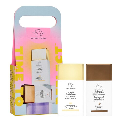 Drunk Elephant Drunk Elephant - Time to reflect™ - Σετ με 2 ορούς με χρώμα