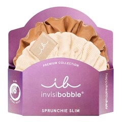 Sprunchie Slim Premium Crème de Caramel Hair Scrunchies, INVISIBOBBLE