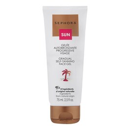 Golden glow self-tanning face gel