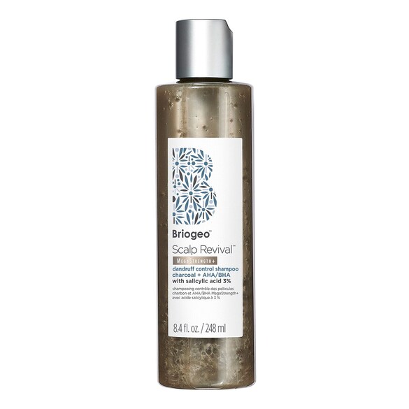 Scalp Revival™ MegaStrength+ - Dandruff Control Shampoo Charcoal + AHA/BHA, Briogeo