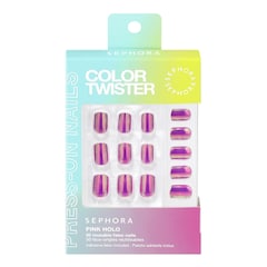 Color Twister - Σετ με ψεύτικα νύχια και αυτοκόλλητα επιθέματα πολλών χρήσεων, Sephora Collection